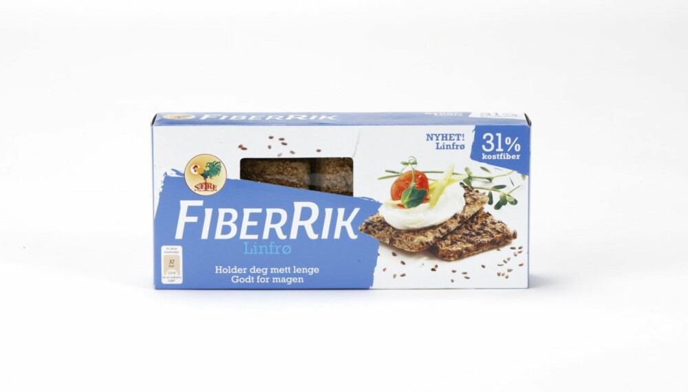 KNEKKEBRØD: Sætre FiberRik Linfrø