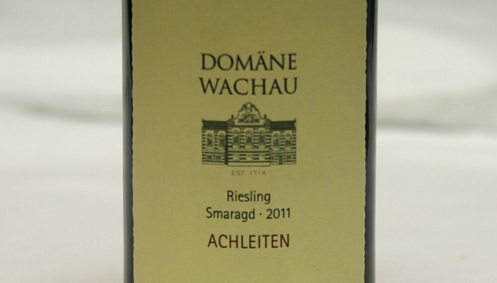 TIL RIBBE: Domäne Wachau Achleiten Riesling Smaragd 2011.
