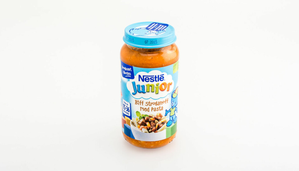 TEST AV BARNEMAT: Nestlé ¿ Biff stroganoff med pasta.