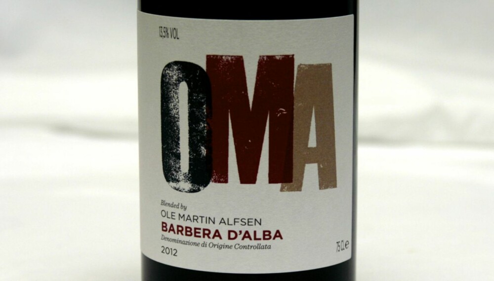 TIL PINNEKJØTT: OMA Barbera d'Alba 2012.