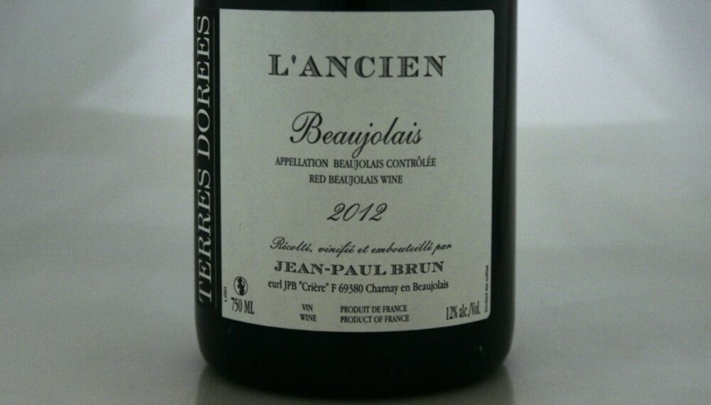 TIL SALAT: Beaujolais L'Ancien 2012.