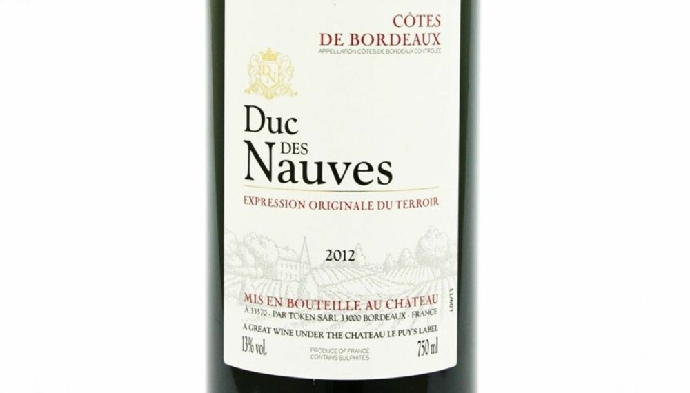 GODT KJØP: Ch. Le Puy Duc des Nauves 2012.