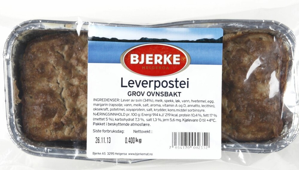 LEVERPOSTEI: Klikk Helse har sjekket næringsinnholdet i 14 typer ovnsbakt leverpostei. LEVERPOSTEI: Klikk Helse har sjekket næringsinnholdet i 14 typer ovnsbakt leverpostei.