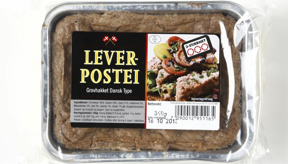 LEVERPOSTEI: Klikk Helse har sjekket næringsinnholdet i 14 typer ovnsbakt leverpostei. LEVERPOSTEI: Klikk Helse har sjekket næringsinnholdet i 14 typer ovnsbakt leverpostei.