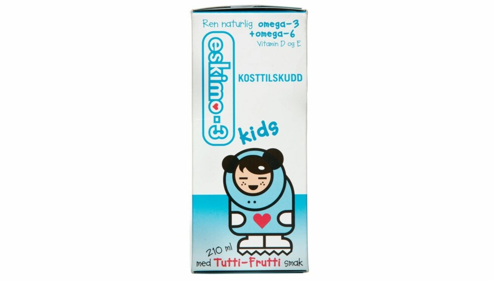 TEST AV OMEGA-3: Eskimo-3 Kids Tutti-Frutti.