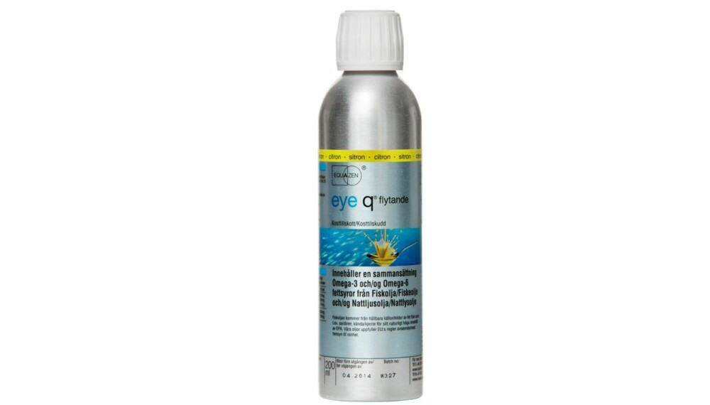 TEST AV OMEGA-3: Eye q sitron. TEST AV OMEGA-3: Eye q sitron.