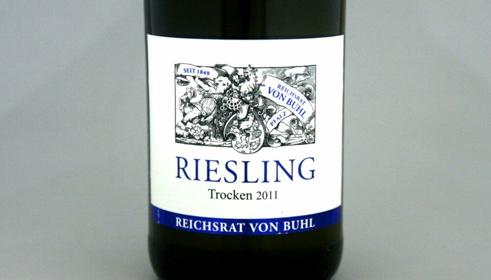 RIESLING: Reichsrat von Buhl Riesling Trocken 2011 kom på femteplass. RIESLING: Reichsrat von Buhl Riesling Trocken 2011 kom på femteplass.