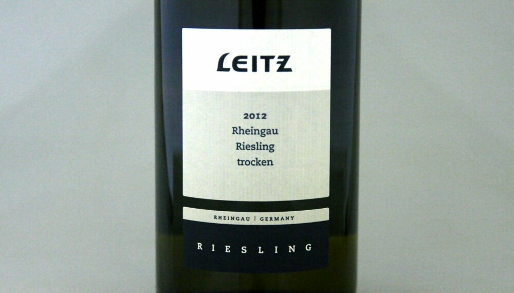 RIESLING: Leitz Rheingau Riesling Trocken 2012 kom på delt tredjeplass.