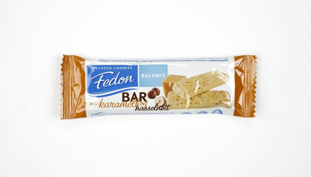 VINNER: Fedon Balance Bar med Karamell og Hasselnøtt er jevnt over best på alt. VINNER: Fedon Balance Bar med Karamell og Hasselnøtt er jevnt over best på alt.