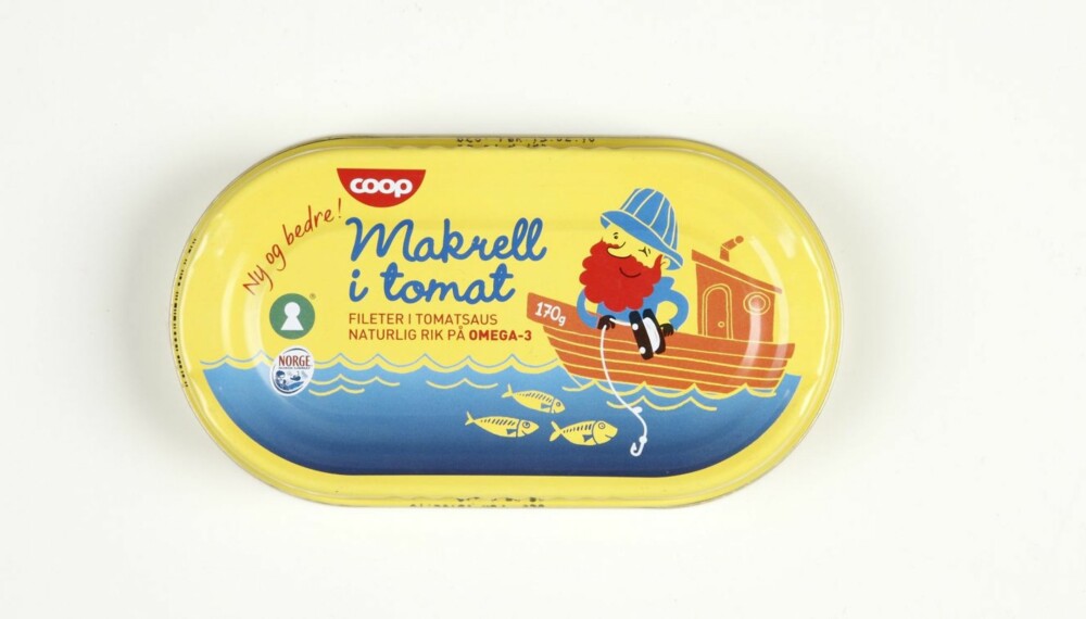 MAKRELL I TOMAT: Klikk Helse har vurdert næringsinnholdet i 15 typer makrell i tomat.