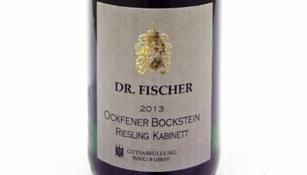 GOD HVITVIN: Dr. Fischer Ockfener Bockstein Riesling Kabinett 2013.