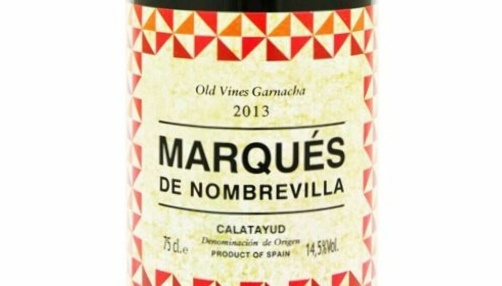 GOD RØDVIN: Marqués de Nombrevilla Old Vines Garnacha 2013.