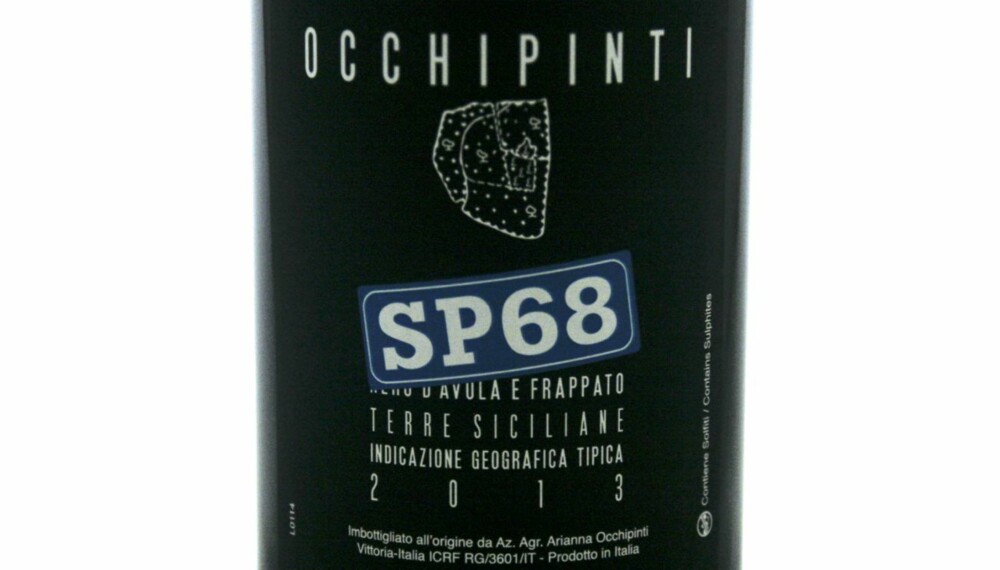 GODE RØDVINSKJØP: Occhipinti SP 68 Nero d'Avola e Frappato 2013.