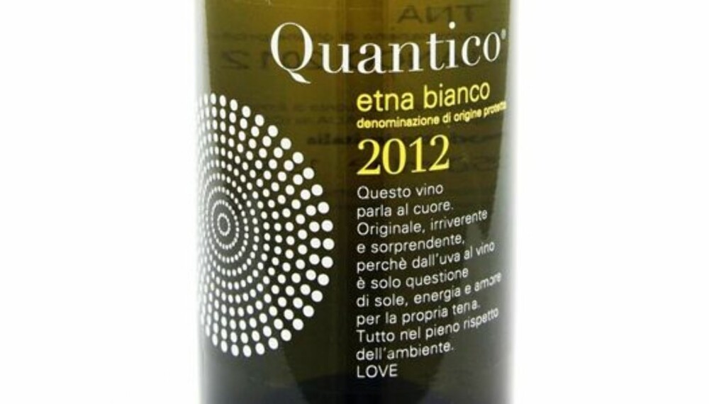 GOD VIN: Quantico Etna Bianco 2012.