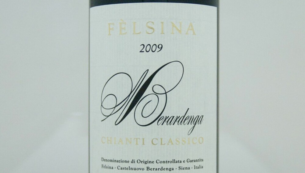 ITALIENSK: Fèlsina Berardenga Chianti Classico 2009.