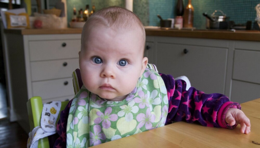 Vilma Elnan-Knutsen (6mnd) fra Oslo ble kåret til månedens BAM-baby i Oktober.