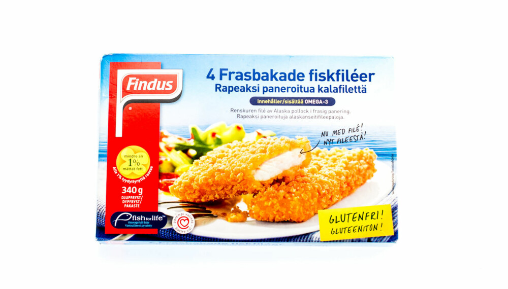 TEST AV FISKEPINNER: Findus 4 frasbakte gourmetfileter (glutenfri)