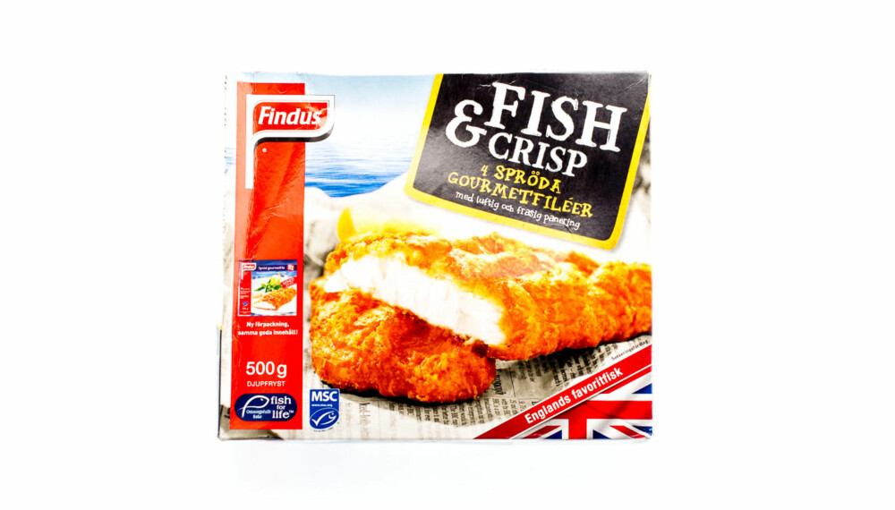 TEST AV FISKEPINNER: Findus Fish & Crisp 4 gourmetfileter