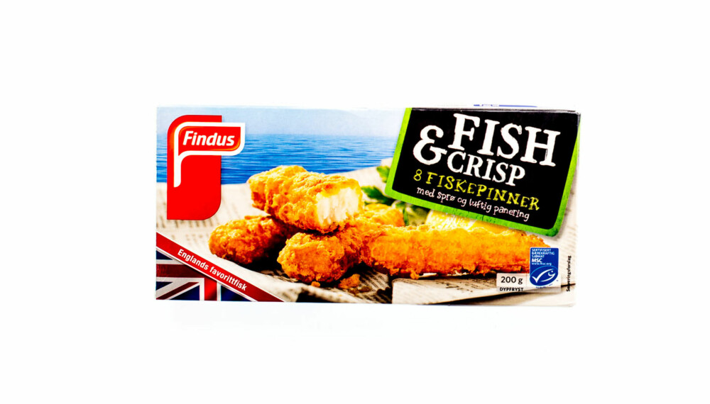 TEST AV FISKEPINNER: Findus Fish & Crisp 8 fiskepinner