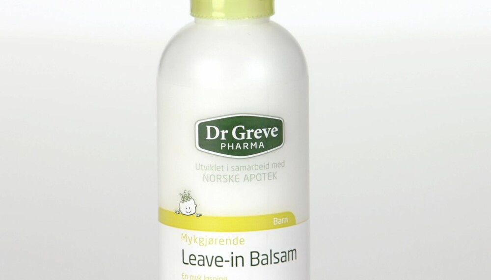 BALSAM: Dr. Greve Pharma Mykgjørende Leave-in Balsam anbefales med forbehold.
