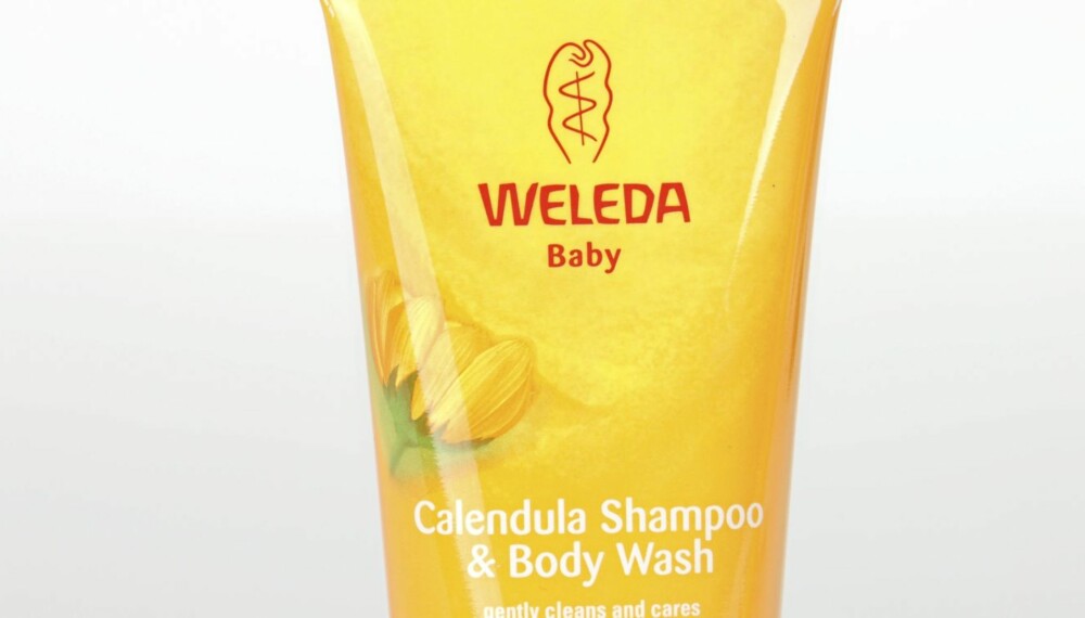 TIL HÅRET OG I DUSJEN: Weleda Baby Calendula Shampoo & Body Wash anbefales ikke.
