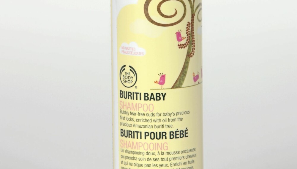SJAMPO: Body Shop Buriti Baby Shampoo anbefales ikke.