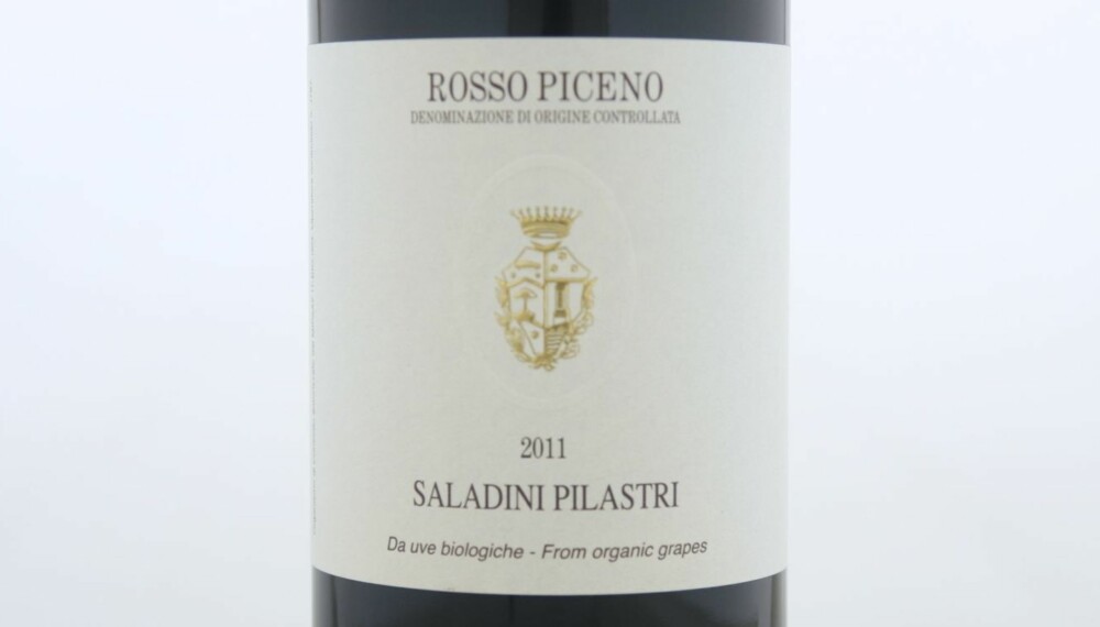 ØKOLOGISK: Saladini Pilastro Rosso Piceno 2011.