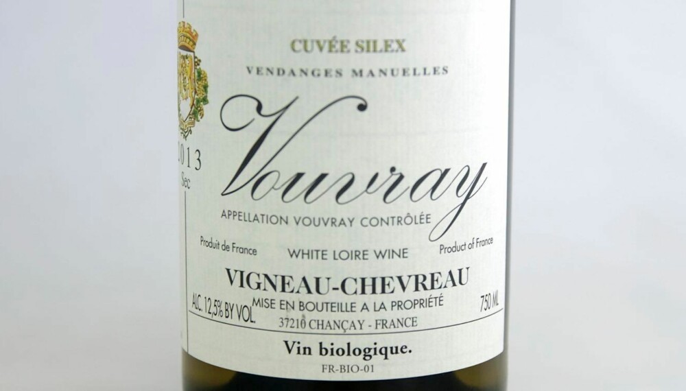 CHENIN BLANC: Vigneau-Chevreau Vouvray Cuvée Silex 2013.