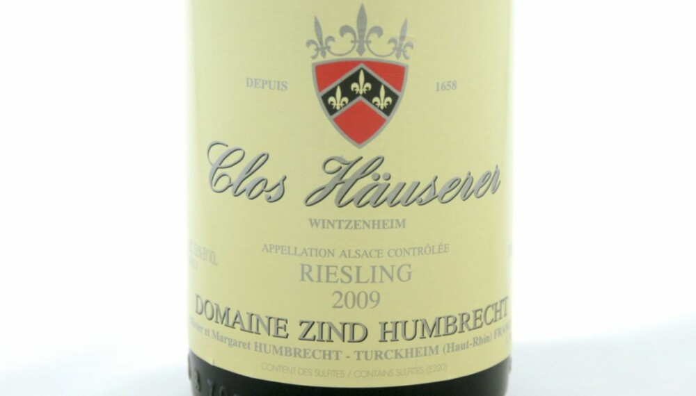 SOMMERFAVORITT: Zind-Humbrecht Riesling Clos Häuserer 2009. SOMMERFAVORITT: Zind-Humbrecht Riesling Clos Häuserer 2009.