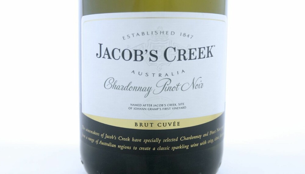 BILLIGE BOBLER: Jacob's Creek Chardonnay Pinot Noir Brut.