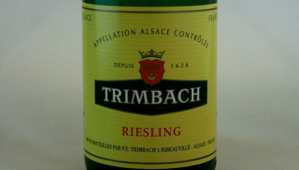 TIL LUTEFISK: Trimbach Riesling 2012.