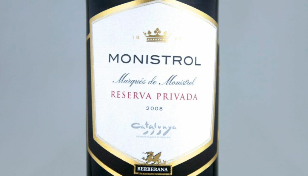 BILLIG VIN: Marqués de Monistrol Reserva Privada 2008.