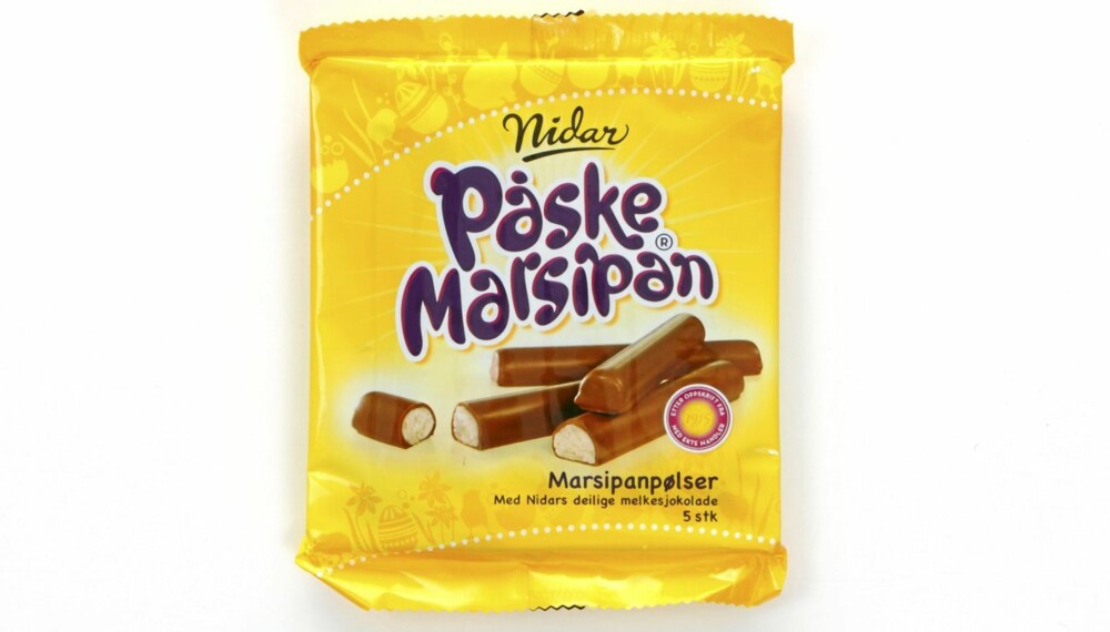 TEST: DinKost.no har sjekket næringsinnholdet i 25 gule og lilla poser med påskesnadder. TEST: DinKost.no har sjekket næringsinnholdet i 25 gule og lilla poser med påskesnadder.