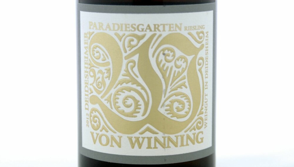 GOD GRILLVIN: Von Winning Paradiesgarten Riesling Trocken 2012.