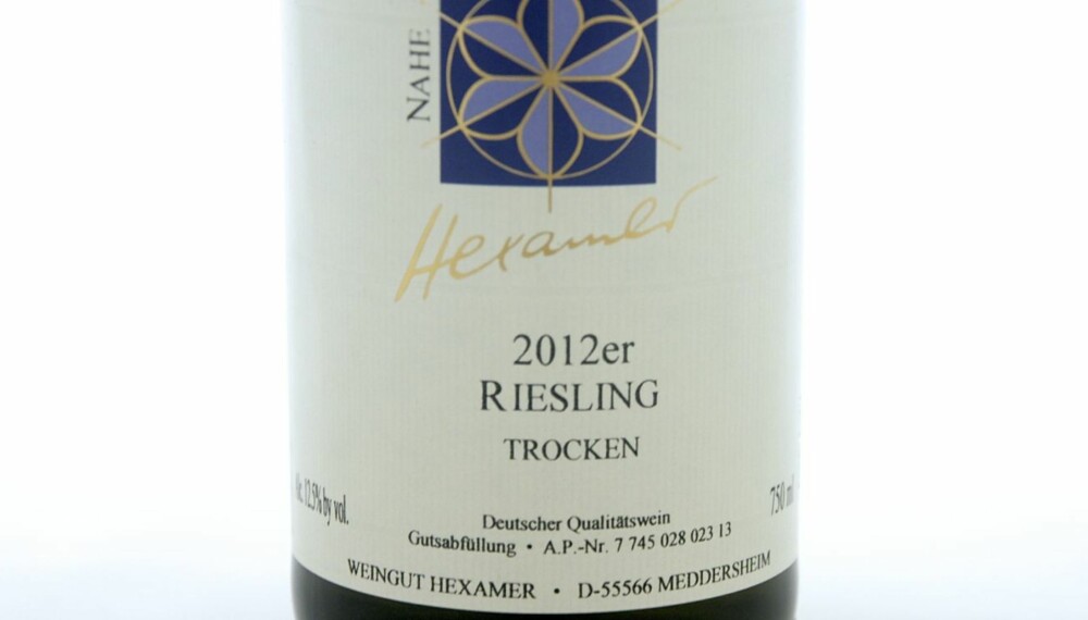 GOD RIESLING: Hexamer Riesling Trocken 2012.