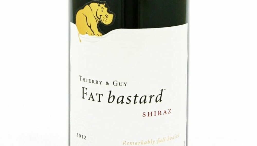 GOD RØDVIN: Fat Bastard Shiraz 2012.