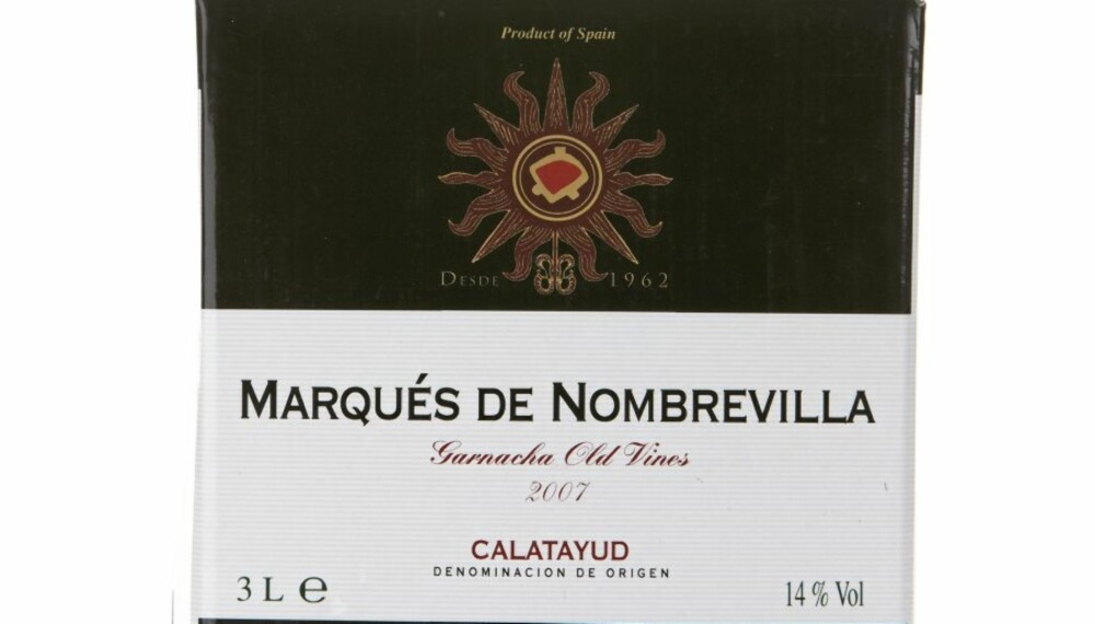 Marqués de Nombrevilla Garnacha 2007.