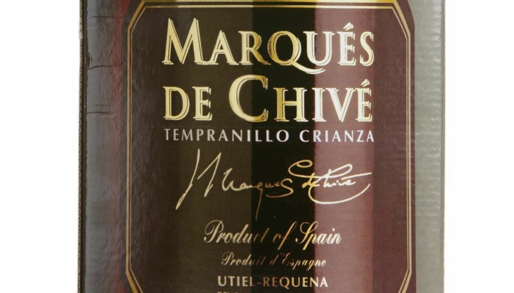 Marqués de Chivé Tempranillo Crianza.
