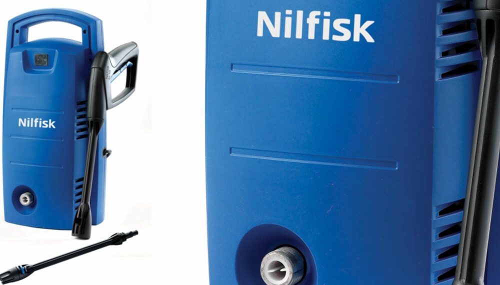 LETTE JOBBER: Det lave arbeidstrykket gjør at Nilfisk C100 klarer bare lettere rengjøring.
