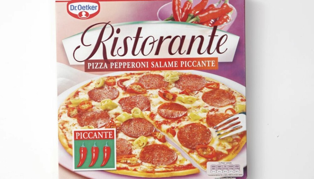 MINDRE KARBOHYDRATER: Ristorante Pepperoni-Salame Piccante.