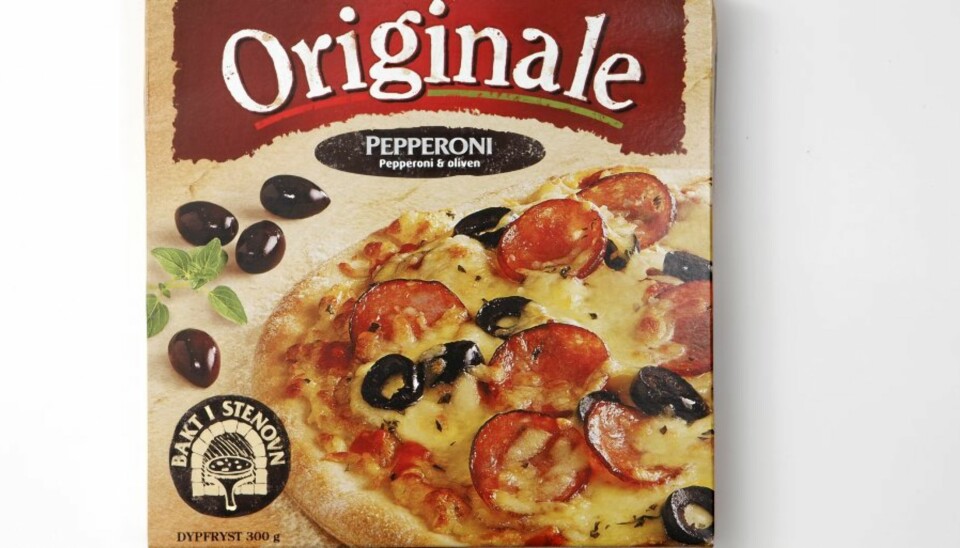 NULL POENG: Så dårlig som det kan blir for Pizza Originale Pepperoni. Testens absolutte taper.