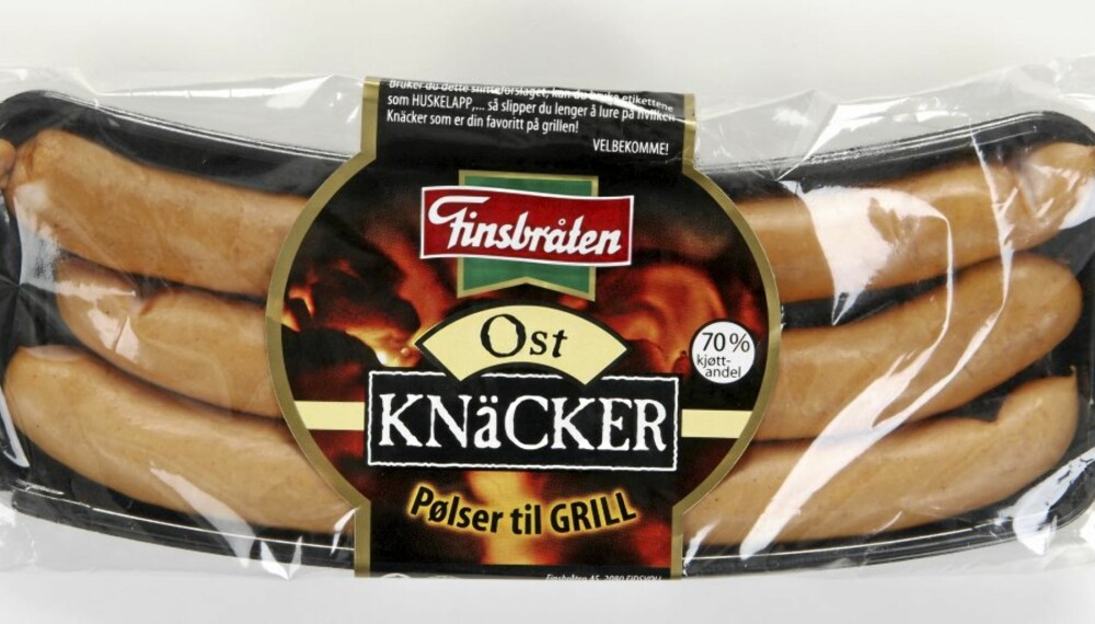 MASSE PROTEINER: Finsbråten Knäcker Ost.