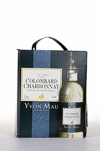 Yvon Mau Colombard Chardonnay 2008 går helt til topps i denne testen.