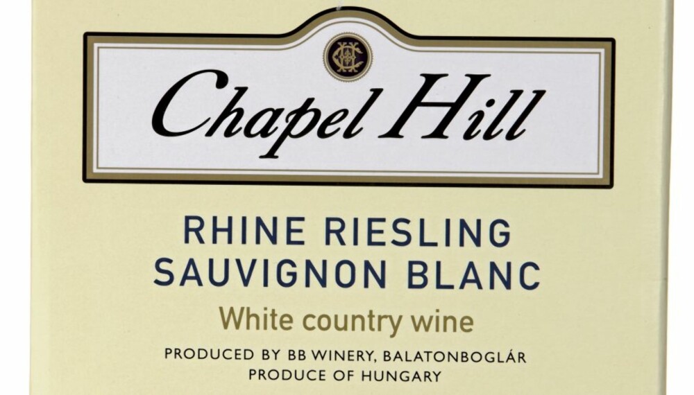 Chapel Hill Rhine Riesling & Sauvignon Blanc.
