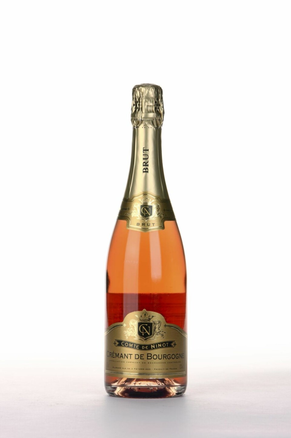 Comte de Ninot Crémant de Bourgogne Rosé Brut.