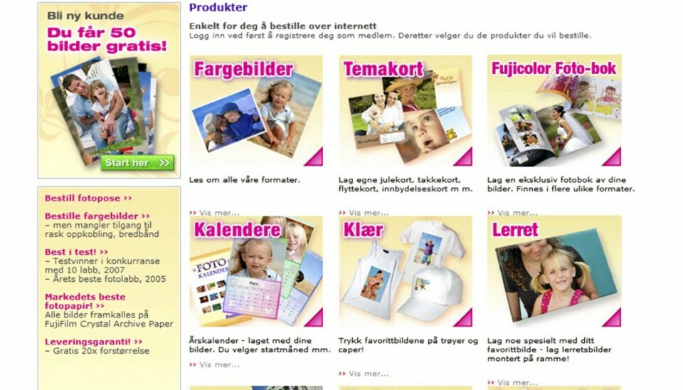 POSTFOTO: Svært gode bilder gjør at Postfoto havner langt oppe på vår liste over de beste fremkallingstjenestene.