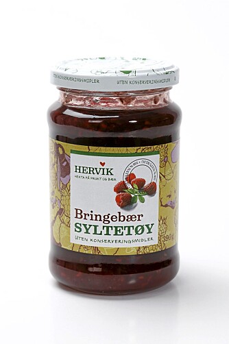BRA MED BÆR: Hervik bringebærsyltetøy BRA MED BÆR: Hervik bringebærsyltetøy