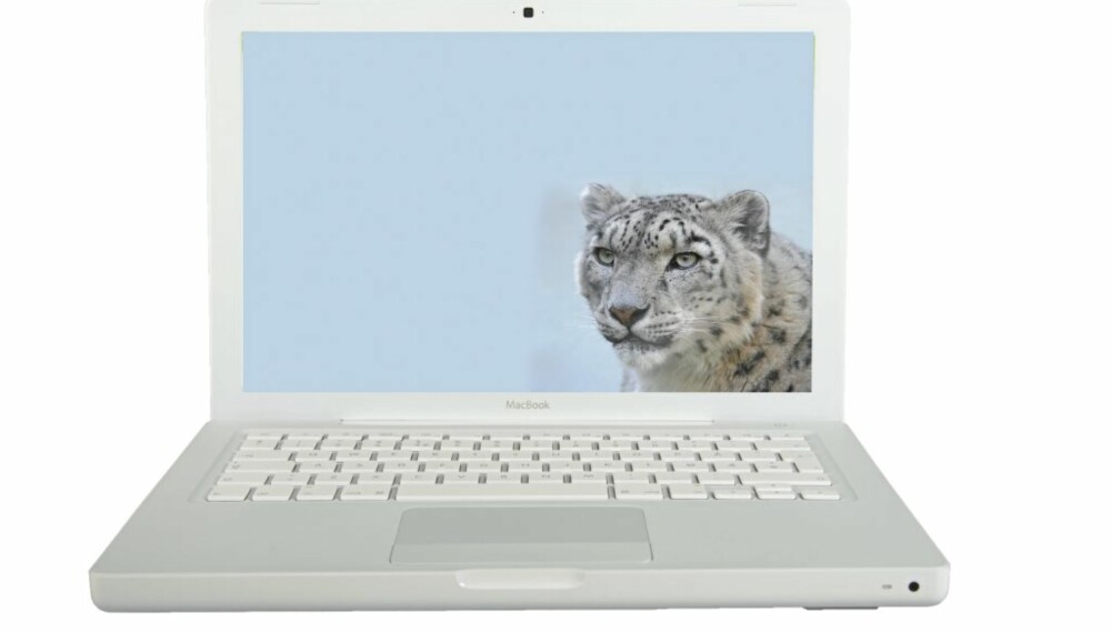 SNØHVIT: Apple MacBook White er et typisk Apple-produkt; stilig og med god byggekvalitet.