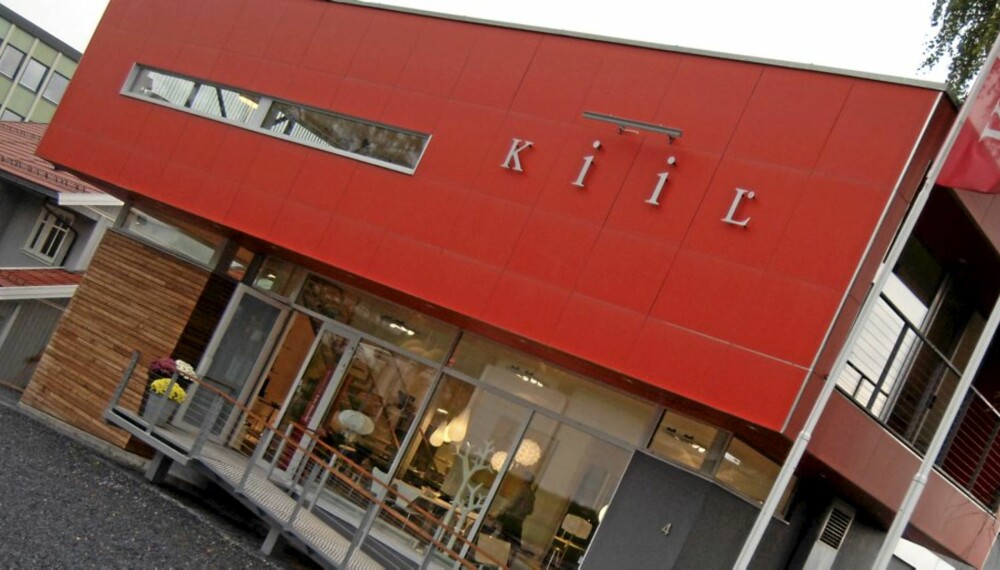 KNALLRØDT BYGG: Kiil Interiørdesign holder til på Lillehammer.
