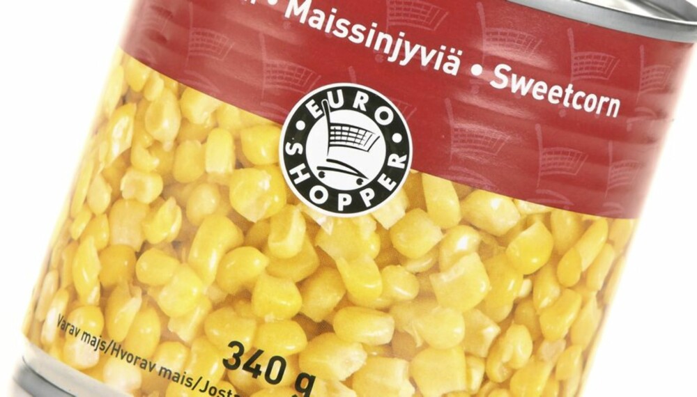 NEST BEST: Maiskorn fra Euroshopper kommer på en andreplass blant maistypene.